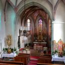 Weyregg - Kirche, Innenansicht Richtung Chor