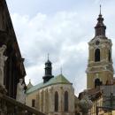 Przemyśl, Katedralna, pohled ke katedrále Jana Křtitele II