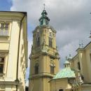 Archikatedra przemyska - wieza widok z placu katedralnego