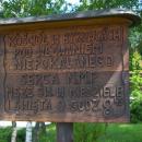 Church of the Immaculate Heart of Mary in Bykowce 12 board name street